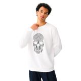 Loft Erkek Sweatshirt Lf2037422,Beyaz 2Xl