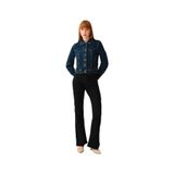 LOFT Kadın Flare Jean Pantolon, Düşük Bel, Rain Black Wash, 29-32