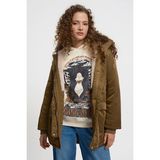Loft Kadın Haki Midi Kaban LF2030338 Uzun Kol Regular Fit Modeli ile Şık ve Rahat - XL