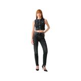 Loft Kadın Lacivert Mom Slim Fit Pantolon, 30/28