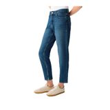 LOFT Kadın Mom Jean Pantolon, Düşük Bel, Dark Blue Wash, 25-30