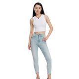 Loft Kadın Natalie Skinny Pantolon, Mavi, 25-29 Beden
