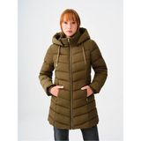 Loft Kadın Regular Fit Haki Kaban LF2037282 - XS