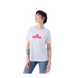 Loft Kadın T-shirt, Bisiklet Yaka, Regular Fit,%100 Pamuk, Beyaz, S Beden
