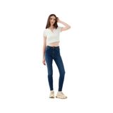 LOFT Kadın Yüksek Bel Slim Fit Jean Pantolon, Dark Blue Wash, 30-30