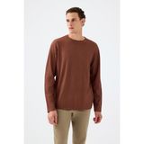 Loft LF2037183 Erkek Uzun Kollu Badi T-Shirt - Brown