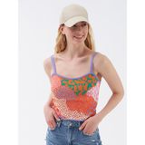 Loft Long Crop Kadın Atlet - Turuncu