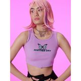 Loft Long Crop Kadın Bluz U.kol - Lila
