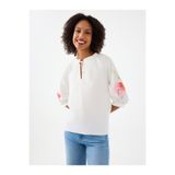 Loft Long Crop Kadın Bluz U.kol