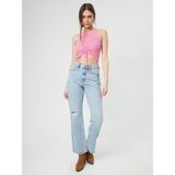 Loft Long Wide Leg Regular Fit Bayan Pantolon - 27 - Mavi