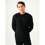 Loft Loose Fit Erkek Kazak - Siyah - M