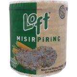LOFT Mısır ve Pirinç Patlağı 96 g x 6 Paket Glütensiz ve Vegan Özellikli Atıştırmalık - 96 gr