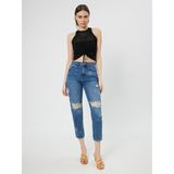 Loft Mom Regular Fit Bayan Pantolon - 26 - Mavi