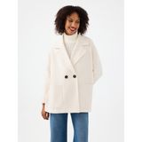 Loft Oversize Kadın Kaban - XS - S - Ekru