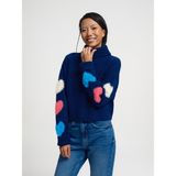 Loft Oversize Kadın Kazak - XS - S - Lacivert