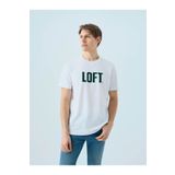 Loft Regular Fit Beyaz-yeşil Erkek T-shirt Lf2040075