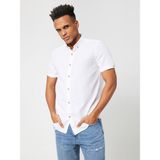 Loft Regular Fit Erkek Gömlek K.kol - 2XL - Beyaz
