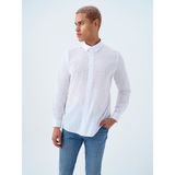 Loft Regular Fit Erkek Gömlek U.kol - Beyaz