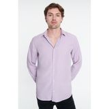 Loft Regular Fit Erkek Gömlek U.kol - Mor