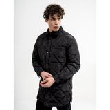 Loft Regular Fit Erkek Kapitone Mont Siyah Renk Uzun Kol Özellikli Model