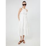 Loft Regular Fit Kadın Elbise - XS - Beyaz
