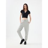 Loft Regular Fit Kadın Eşofman Altı - Gri Melanj