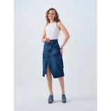 Loft Regular Fit Kadın Etek - M - Denim