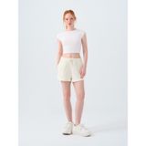 Loft Regular Fit Kadın Şort - Ekru