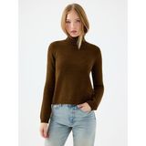 Loft Regular Long Crop Kadın Kazak - Haki