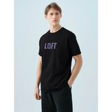 Loft Regular Siyah - Mor Erkek T-Shirt LF2038461 - 0 Siyah