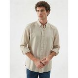 Loft Relax Fit Bej Erkek Gömlek LF2042800 - XL