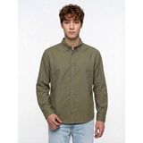 Loft Relax Fit Erkek Gömlek U.kol - Haki - 2XL