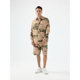 Loft Relax Fit Erkek Şort - Camel