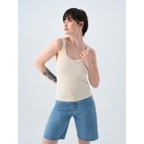 Loft Slim Fit Kadın Atlet - XS - Taş