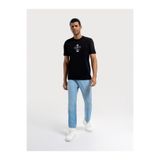 Loft Slouchy Elastic Waist Fit Erkek Pantolon, Denim, 30-30 Beden