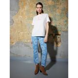 Loft Straight Regular Fit Bayan Pantolon - 25 - Mavi