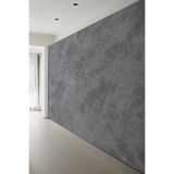 Loft Tarzı Koyu Gri Mermer Efektli Tek Parça Duvar Kağıdı, 100 x 100