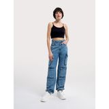 Loft Wide Leg Regular Fit Kadın Pantolon - 24 / 33 - Denim