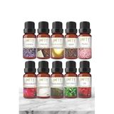 Lofty 10'lu Premium Esansiyel Uçucu Yağ Seti – (10 x 10 ml)%100 Doğal Buhurdanlık ve Difüzör Esansları – Doğa Dostu Favori Aroma Koleksiyonu