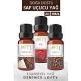 Lofty Çikolata, Kahve, Gül Uçucu Yağ Buhurdanlık Esansı Oda Kokusu Esansiyel Yağ Buhur Yağı 10ml LoftyB10ML27