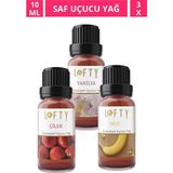 Lofty Çilek, Muz, Vanilya Smoothie Uçucu Yağ Buhurdanlık Esansı Oda Kokusu Esans Buhur Yağı 10 ml