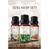 Lofty Papatya, Nane, Sandal Uçucu Yağ Buhurdanlık Esansı Oda Kokusu Esansiyel Yağ Buhur Yağı 10ml