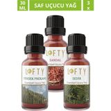 Lofty Sedir, Sandal, Frekans Uçucu Yağ Buhurdanlık Esansı Oda Kokusu Esans Buhur Yağı 30ML