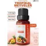 Lofty Tropikal Meyveler Uçucu Yağ Buhurdanlık Esansı Oda Kokusu 10 ml