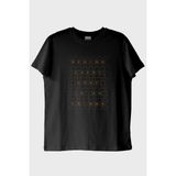 Lofux Behind Every Code Is An Enigma Baskılı Siyah Tişört (Xs)