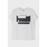 Lofux Periodic Table of the Elements Baskılı Beyaz Tişört