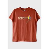 Lofux Retro Nasa Voyager 1977 Vintage Uzay Tişörtü Kiremit - XL