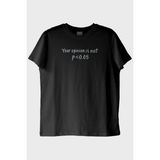 lofux Your Opinion is not p<0.05 Siyah Tişört - XS
