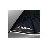 Logan Yan Cam Sticker Oto Kapı 20 Cm X 7 Cm Hologram c27