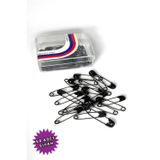 Loggia Çengelli İğne Siyah Renk 50 Adet 2cm - Eşarp Ve Şal Iğnesi - Kadın Tesettür Aksesuar Çok Amaçlı